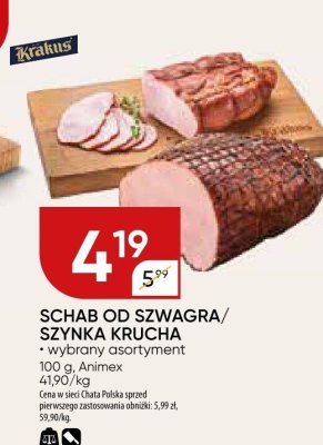 Schab od szwagra wybrany asortyment Animex promocja w Chata Polska