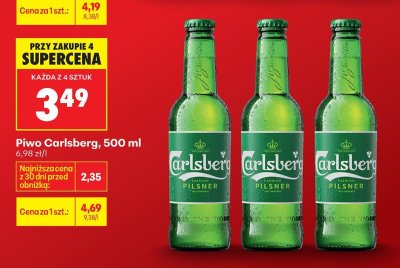 Piwo Carlsberg, 500 ml promocja w Biedronka