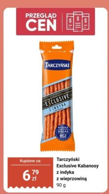 Kabanosy Exclusive z indyka z wieprzowiną promocja w Biedronka