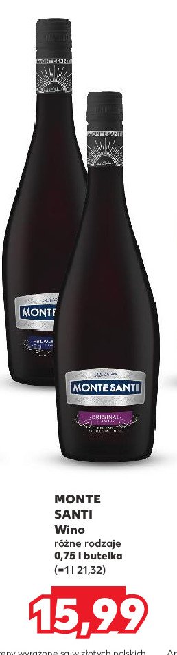 Wino Monte santi original promocja w Kaufland