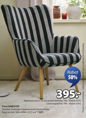 Fotel SIMESTED promocja w Jysk
