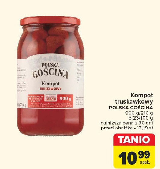 Kompot truskawkowy Polska gościna promocja