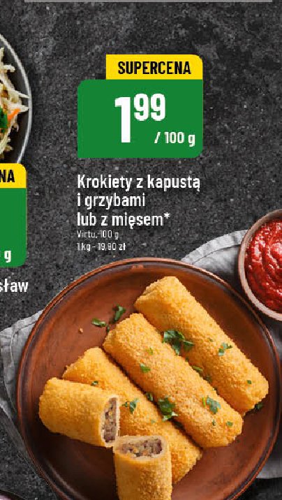 Krokiety z kapustą i grzybmi Virtu promocja w POLOmarket