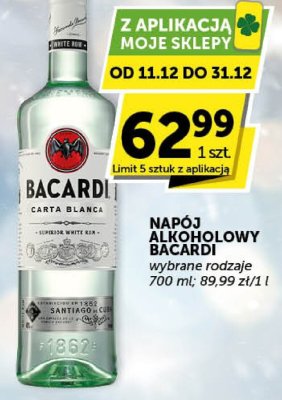 Napój alkoholowy Bacardi Carta Blanca promocja w Groszek