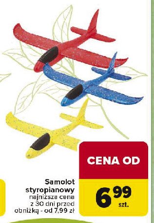 Samolot styropianowy promocja w Carrefour
