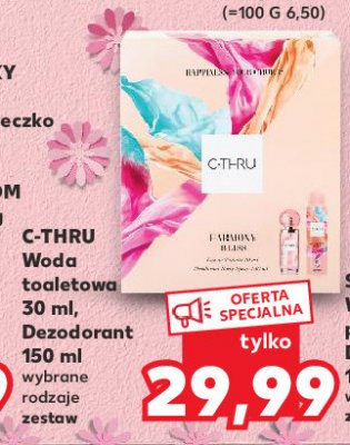 Zestaw woda toaletowa 30 ml + dezodorant zapachowy 150 ml C-thru harmony bliss promocja