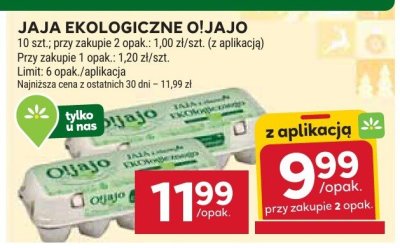 Jaja ekologiczne oiajajo promocja w Stokrotka