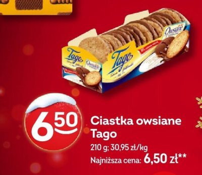 Ciastka owsiane Tago promocja w Żabka