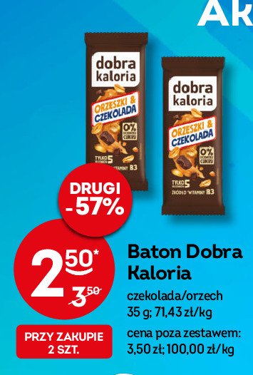 Baton orzeszki & czekolada Dobra kaloria promocja