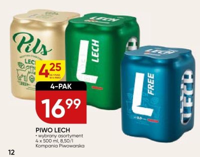 Piwo smakowe Lech Free 4-pak promocja w Chata Polska