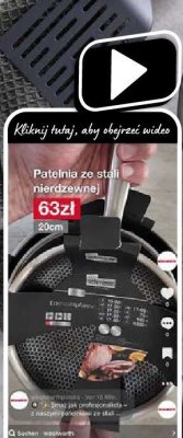 Patelnia ze stali nierdzewnej ø 20 cm promocja w Woolworth