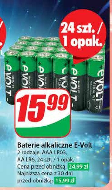 Baterie aaa lr03 EVOLT promocja