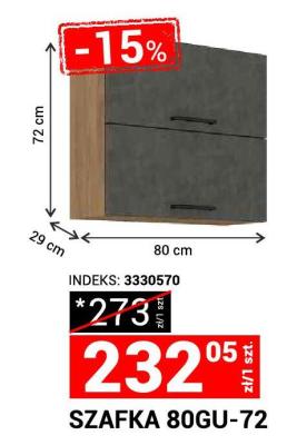 Szafka kuchenna 80GU-72 promocja w Merkury Market