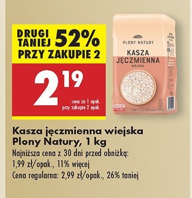 Kasza jęczmienna wiejska Plony natury promocja