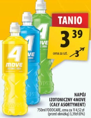 Napój izotoniczny 4Move (cały asortyment) promocja w Arhelan