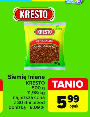 Siemię lniane Kresto promocja