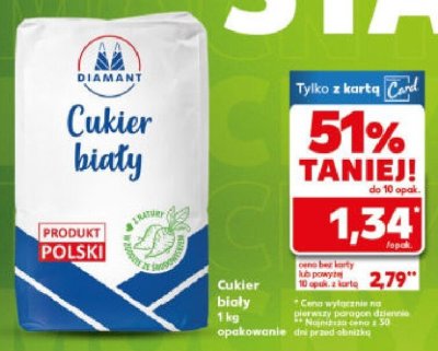 Cukier biały promocja w Kaufland