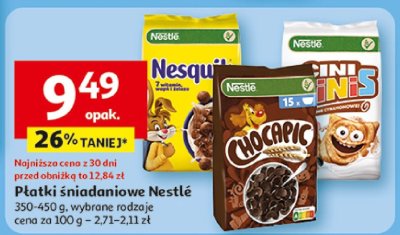 Płatki śniadaniowe Nestlé różne rodzaje promocja w Auchan