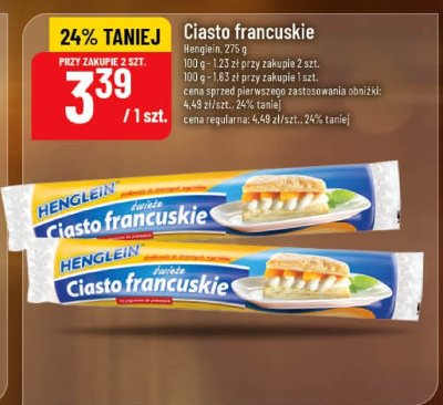 Ciasto francuskie promocja w POLOmarket