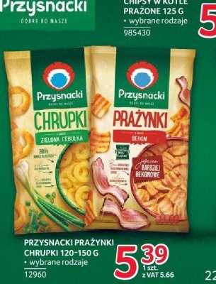 Chrupki prażynki Przysnacki 120-150g wybrane rodzaje promocja w Selgros