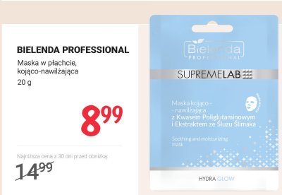 Maska w płachcie kojąco-nawilżająca promocja w Rossmann
