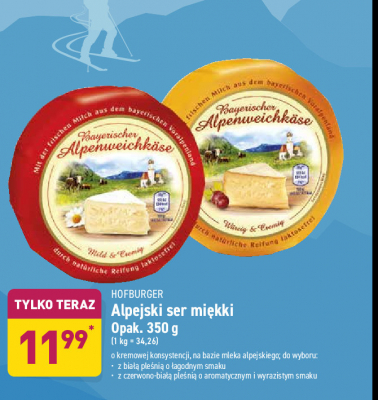 Ser alpejski mi臋kki Hofburger promocja