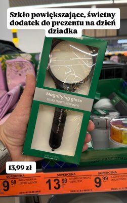 Szkło powiększające promocja w Biedronka