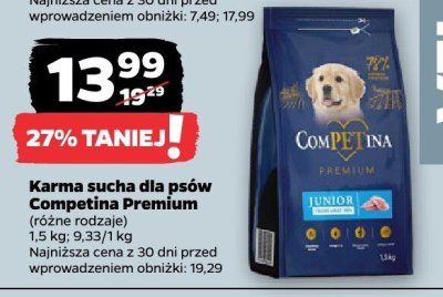 Karma sucha dla psów Premium Junior promocja w Netto