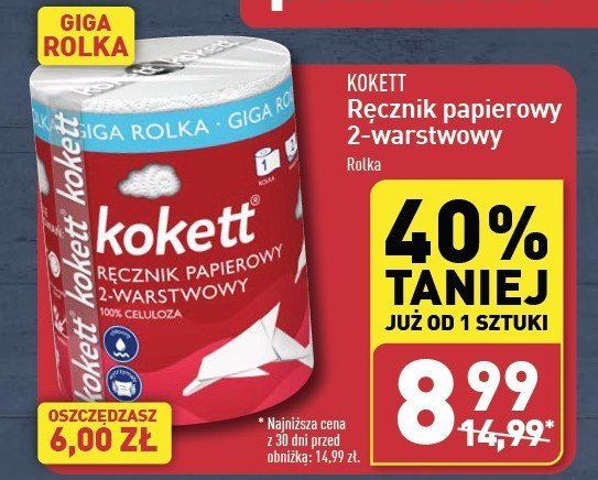 Ręcznik papierowy 2-warstwowy Kokett promocja