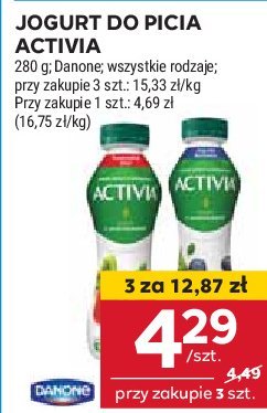 Jogurt truskawka-kiwi Danone activia promocja
