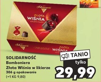 Bombonierka Solidarność złota wiśnia promocja w Kaufland