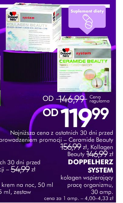 Ceramide beauty Doppelherz system promocja w Super-Pharm