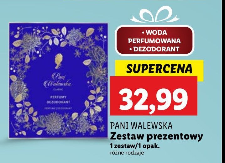 Zestaw w pudełku classic dezodorant 90 ml + perfumy 30 ml Pani walewska zestaw promocja w Lidl