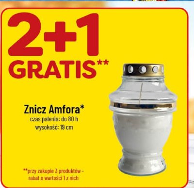 Znicz Amfora 2+1 GRATIS promocja w POLOmarket