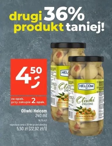 Oliwki zielone drylowane z past膮 paprykow膮 Helcom promocja