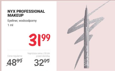 Eyeliner wodoodporny 1 ml promocja w Rossmann