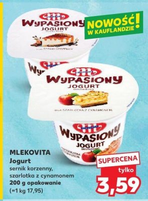 Jogurt sernik korzenny promocja w Kaufland