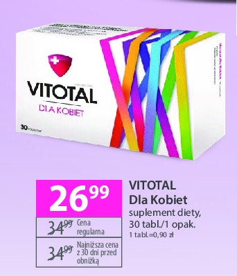 Tabletki Vitotal dla kobiet promocja