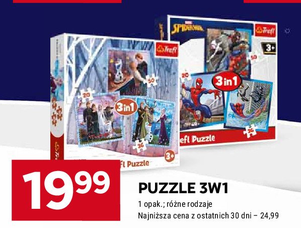 Puzzle 3w1 Trefl promocja