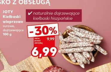 Kiełbaski wieprzowe surowe Joty promocja w Kaufland