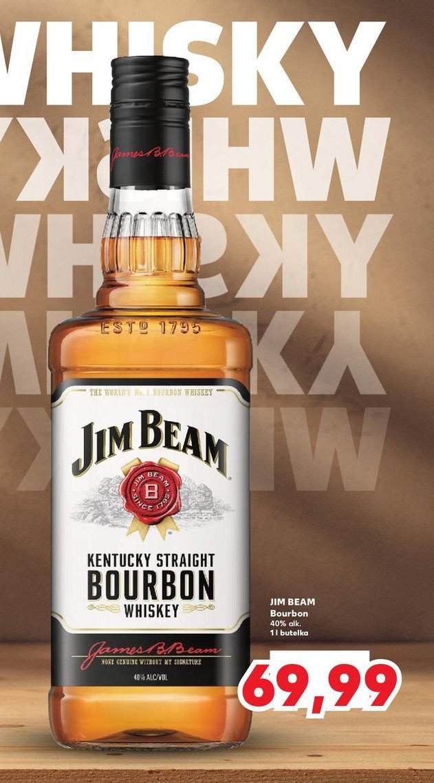 Bourbon Jim beam white label promocja w Kaufland