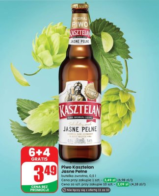 Piwo Kasztelan Jasne Pełne promocja w Dino