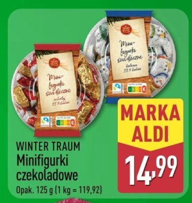 Miniaturki czekoladowe WINTER TRAUM promocja w Aldi