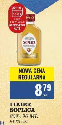 Likier Soplica orzech laskowy promocja w Biedronka