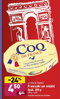 Ser francuski miękki Le coq (aldi) promocja