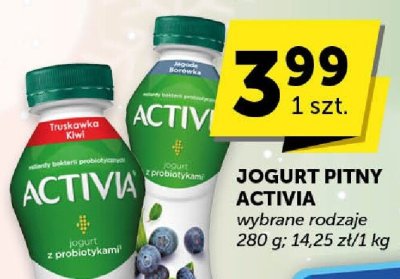 Jogurt pitny Activia wybrane rodzaje 280 g promocja w ABC