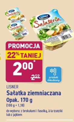 Sa艂atka ziemniaczana a'la tzatziki Lisner salateria promocja