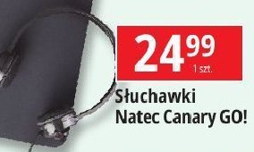 Słuchawki z mikrofonem canary Natec promocja