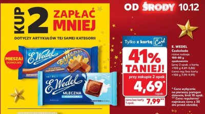Czekolada różne rodzaje promocja w Kaufland