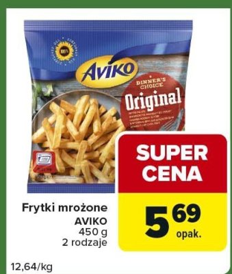 Frytki mrożone AVIKO Original promocja w Carrefour Express